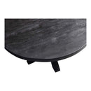 Konferenční stolek z mangového dřeva Glendale Black 70 cm Mahom