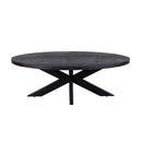 Konferenční stolek z mangového dřeva Mesa Black oválný Mahom