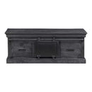 Konferenčný stolík z mangového dreva Portland Black 120 cm 4 zásuvky Mahom