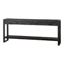 Konzolový stolek z mangového dřeva Atlanta Black 180 cm Mahom
