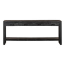 Konzolový stolek z mangového dřeva Atlanta Black 180 cm Mahom