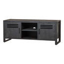 TV skříňka z mangového dřeva Henderson Black 150 cm Mahom