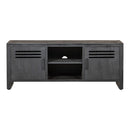 TV skříňka z mangového dřeva Henderson Black 150 cm Mahom