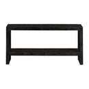 TV skříňka z mangového dřeva Montana Black 120 cm Mahom