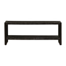 TV skříňka z mangového dřeva Montana Black 150 cm Mahom