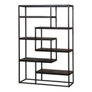 Polička z mangového dřeva Chicago Black 120 cm Mahom