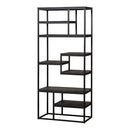 Polička z mangového dřeva Chicago Black 80 cm Mahom