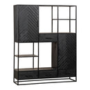 Policová skříň z mangového dřeva Sienna XXL Mahom