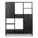 Policová skříň z mangového dřeva Sienna XXL Mahom