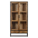 Vitrína z mangového dřeva Boston 190 cm Mahom