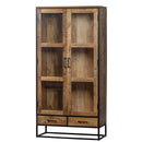 Vitrína z mangového dřeva Boston 190 cm Mahom