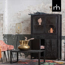 Vitrína z mangového dřeva Jersy Black Mahom