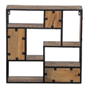 Nástěnný stojan z mangového dřeva 60x60 cm čtvereční Mahom