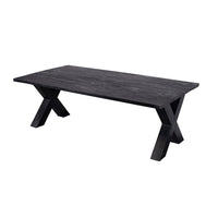 Konferenční stolek z mangového dřeva Orlando Black 130 cm Mahom