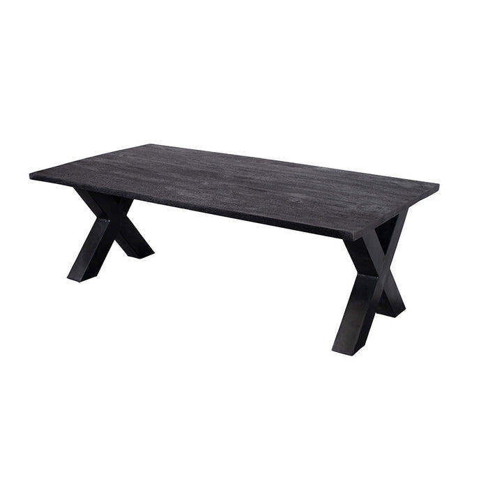 Konferenční stolek z mangového dřeva Orlando Black 130 cm Mahom