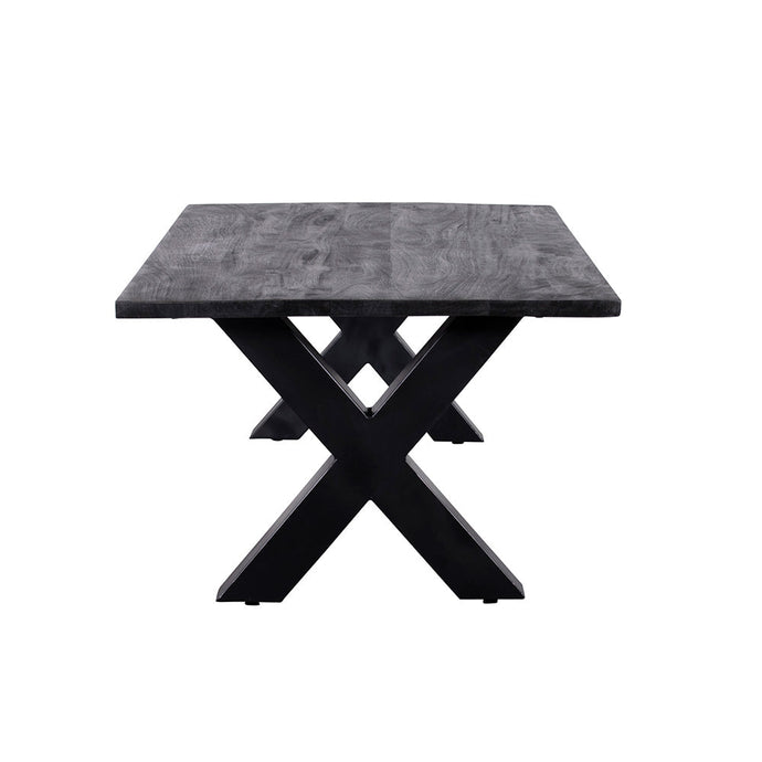 Konferenční stolek z mangového dřeva Orlando Black 130 cm Mahom