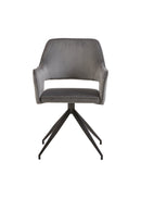Jídelní židle Paris šedá s černou podnoží Mahom