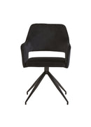 Jídelní židle Paris černá s černou podnoží Mahom