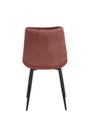 Jídelní židle Nice růžová s černou podnoží Mahom