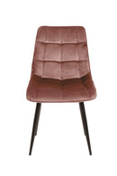 Jídelní židle Nice růžová s černou podnoží Mahom