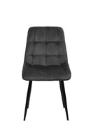 Jídelní židle Nice Antracit s černou základnou Mahom