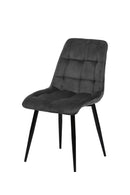 Jídelní židle Nice Antracit s černou základnou Mahom