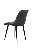 Jídelní židle Nice Antracit s černou základnou Mahom