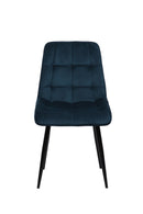 Jídelní židle Nice Tmavě modrá s černou podnoží Mahom