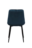 Jídelní židle Nice Tmavě modrá s černou podnoží Mahom
