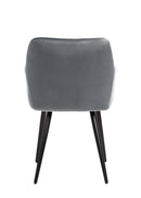 Jídelní židle Nancy šedá s černou základnou Mahom