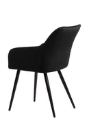 Jídelní židle Nancy černá s černou základnou Mahom