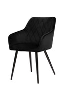 Jídelní židle Nancy černá s černou základnou Mahom