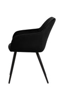 Jídelní židle Nancy černá s černou základnou Mahom