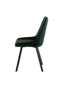 Jídelní židle Reims černá s černou podnoží Mahom