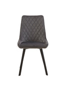 Jídelní židle Reims šedá s černou základnou Mahom