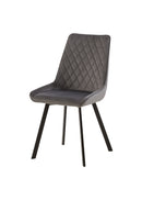 Jídelní židle Reims šedá s černou základnou Mahom