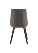 Jídelní židle Reims šedá s černou základnou Mahom