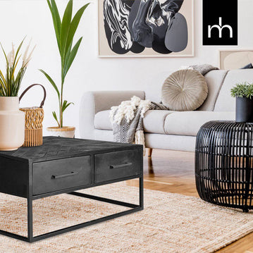 Mangohouten Salontafel New York Square Mahom - Mangohoutonline